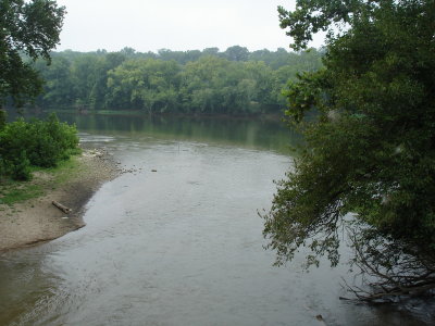 Antietam Creek discharging into the Potomac