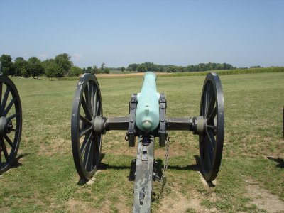 Federal artillery position overlooking Sharpsburg