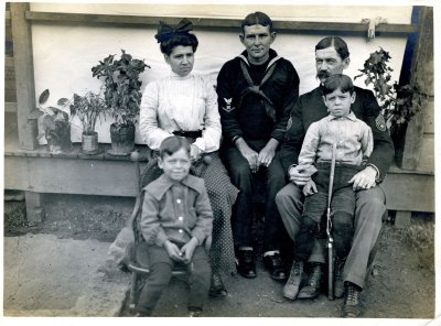 Family and visiting son