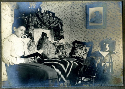 Wife in sitting room