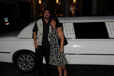 Harris and Mindy at Limo