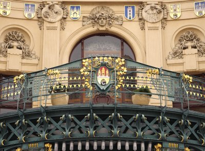 Municipal House balcony