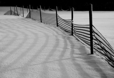 Fence in snow #2