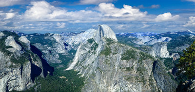 Looking East from Glacier Pt, 40 in x 19 in