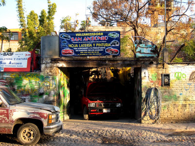 Auto Body shop down the street