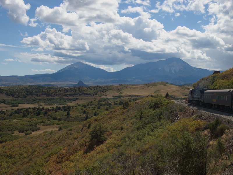 Spanish Peaks from LaVeta Pass