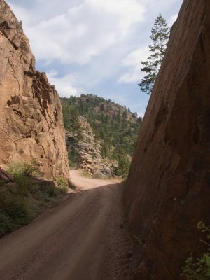 Scenic drive through Phantom Canyon