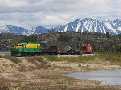 ALCO 108 Powered Freight Train on the Loop