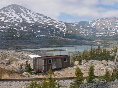 Boxcar shelter near summit