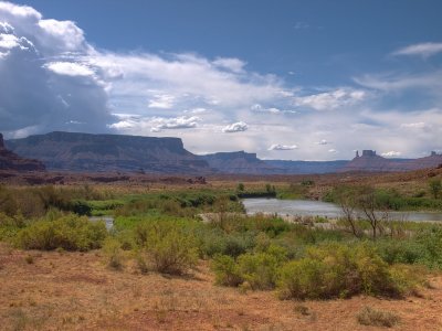 From HWY 128 following the Colorado river