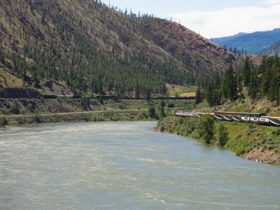 Train 'crossing' at Thompson river