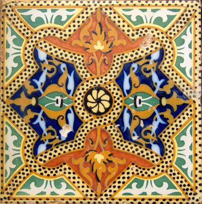 Decorative Wall Tile in the Cit Portugaise