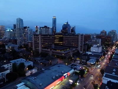 Late evening view from my hotel room