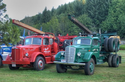 Historic logging trucks