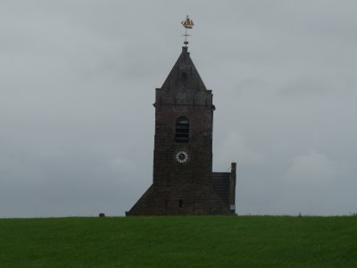 peeking churchtower