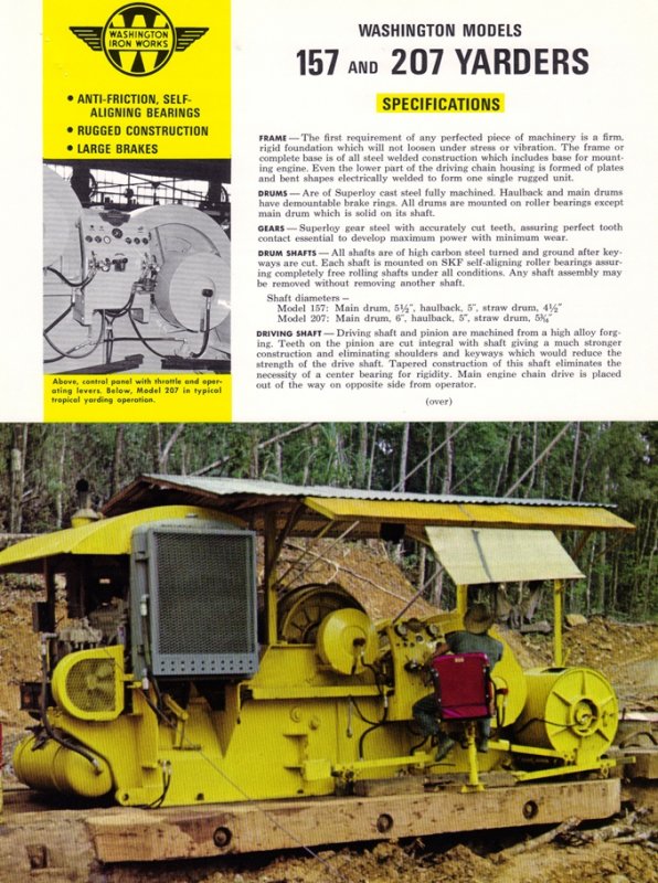 Model 157/207 Yarder Brochure