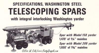 'Telescoping Spars' Washington 158/208