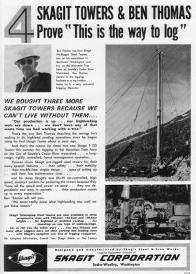 1964 Skagit Ad  -  'Ben Thomas'