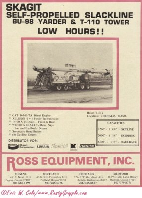 1977 Ross Used Ad  -Skagit BU-98-