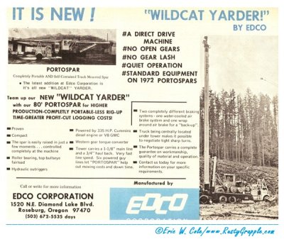 Edco 'Wildcat'  1972 Advertisement
