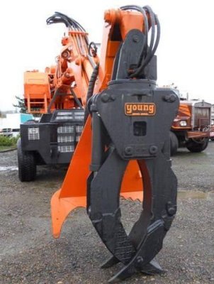 Barko 450 Loader with Young Grapple