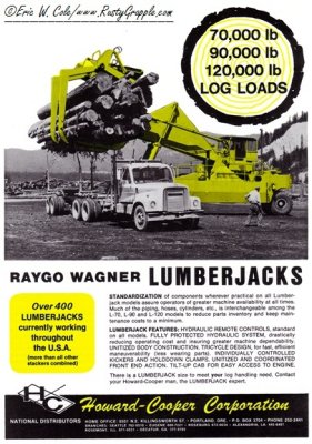 1971 Raygo-Wagner Log Stackers Ad