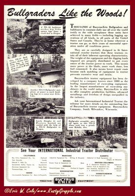 1947 Bucyrus Ad  'Bullgrader Blade'