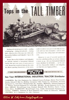 1948 Bucyrus Ad 'Bullgrader Blade'