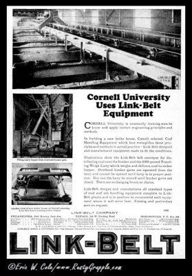 1924 Link-Belt Ad 'Coal Conveyor'