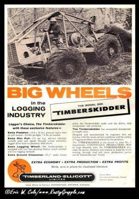 1960 Timberjack Ad Timberskidder 300