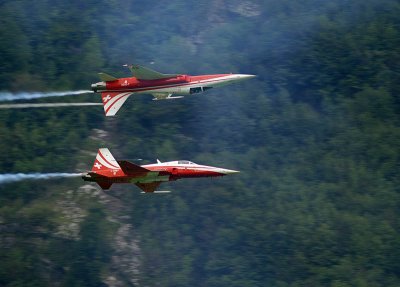 Patrouille Suisse with F-5E Tiger II