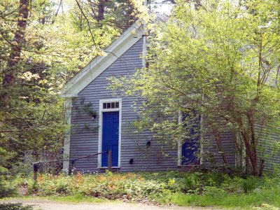 Two-Room schoolhouse on Back River road.