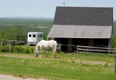 a lovely panoramic view from this farm.
