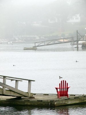 ....lone Adirondack chair.