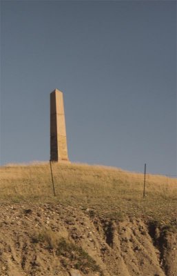 Then we pass by the Lewis & clark Monument on the Blackfoot Reserrvation