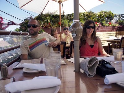 Then we have lunch in Langley.