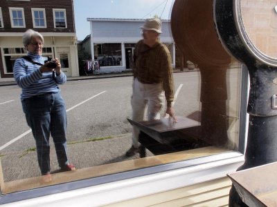 We both get in in this reflection.