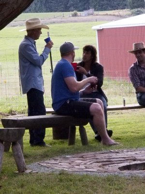Randy and guests.