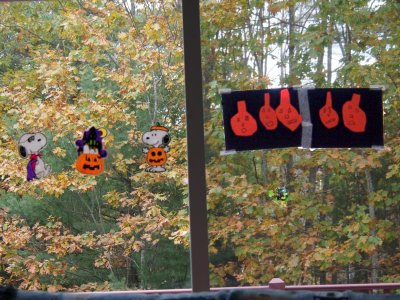 Oct. 30: We're ready for halloween!!  Five Little Pumpkins Sitting on a Fence