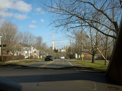 The Knox mansion in a distance on Dec. 2: