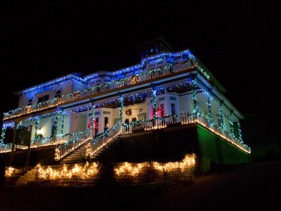 Dec. 6: B & B is decked out in holiday lights.