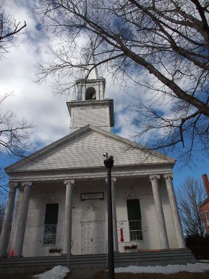 Church and pretty sky.