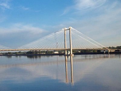 Nice bridge and reflections