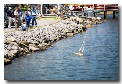 ....toy sailboat racing and...
