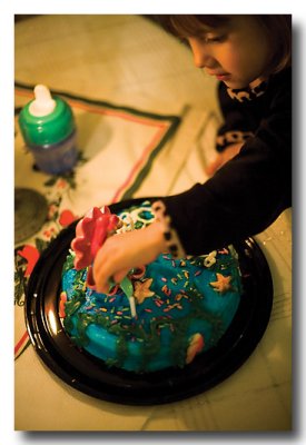...with an Ariel cake.