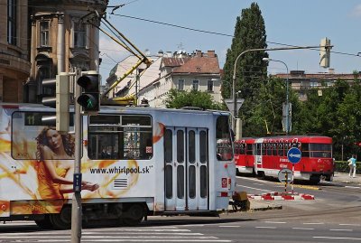 Trams and Buses in Bratislava