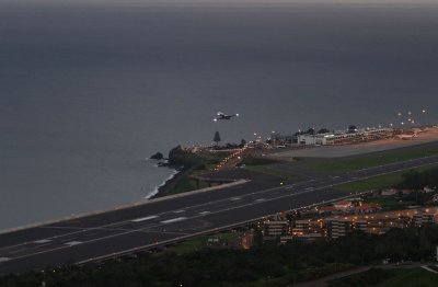 Aiport  Funchal,in distance