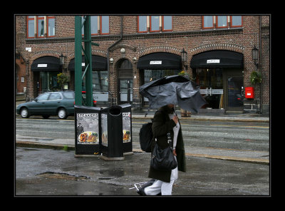 Bergen,effect of wind&rain