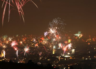 Fireworks over Vienna
