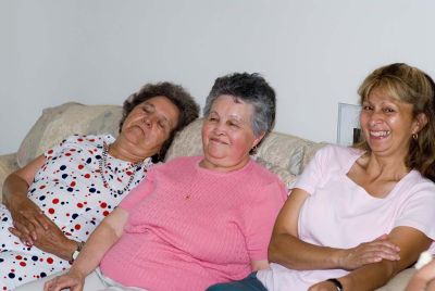 Aunt Blanca, Nana Flor and Janeth